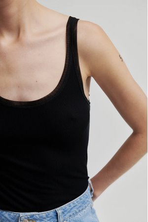 Second Female emilia tank top black back