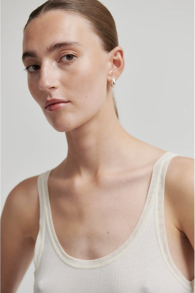 Second Female emilia tank top eggnog side