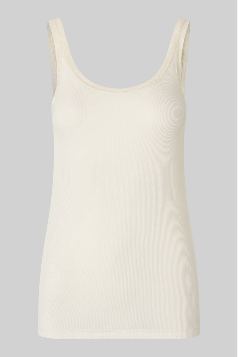 Second Female emilia tank top eggnog detail