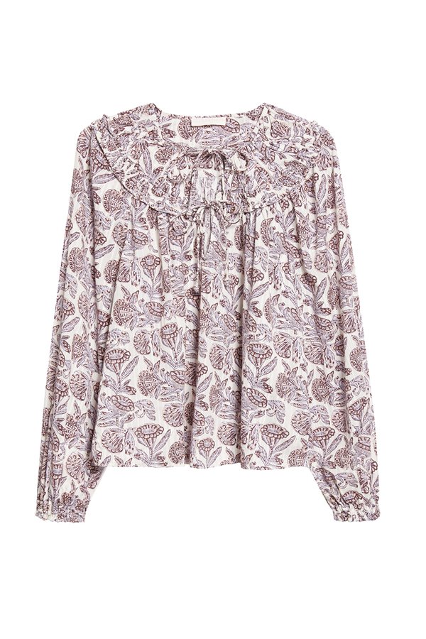 Ulla Johnson Florelle Cotton Blouse Meadow