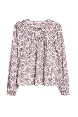 Ulla Johnson florelle cotton blouse meadow