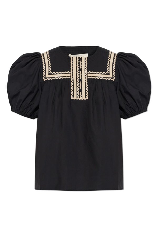 Ulla Johnson Lia Puff Sleeve Black