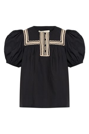 Ulla Johnson lia puff sleeve black