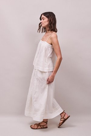 Faune arta skirt white