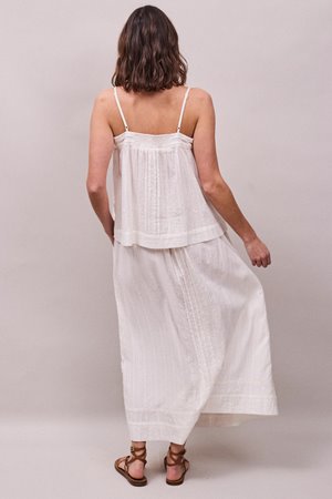 Faune arta skirt white back