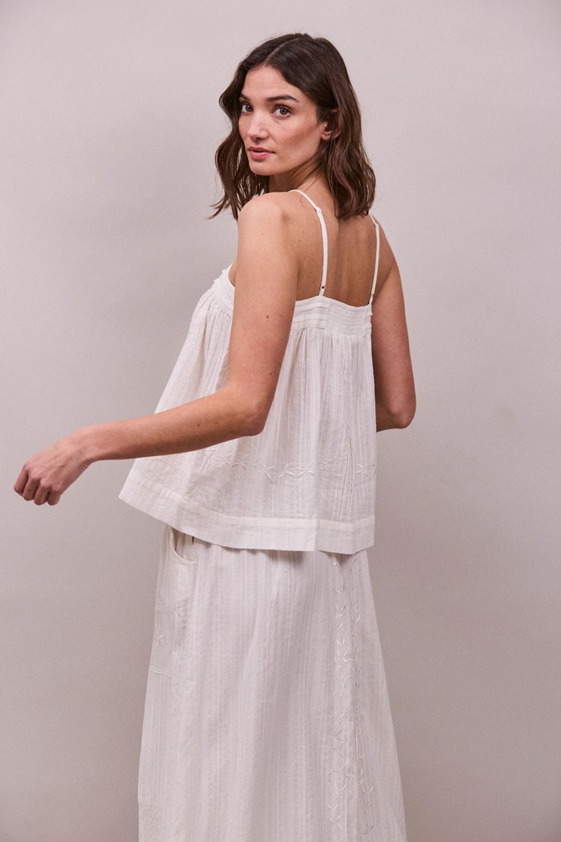 Faune arta cami white back