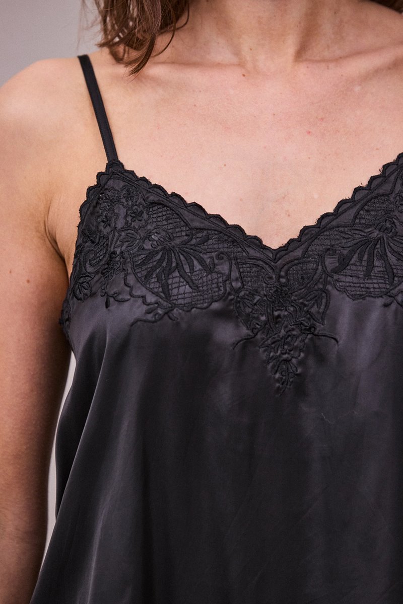 Faune cynthia cami black back