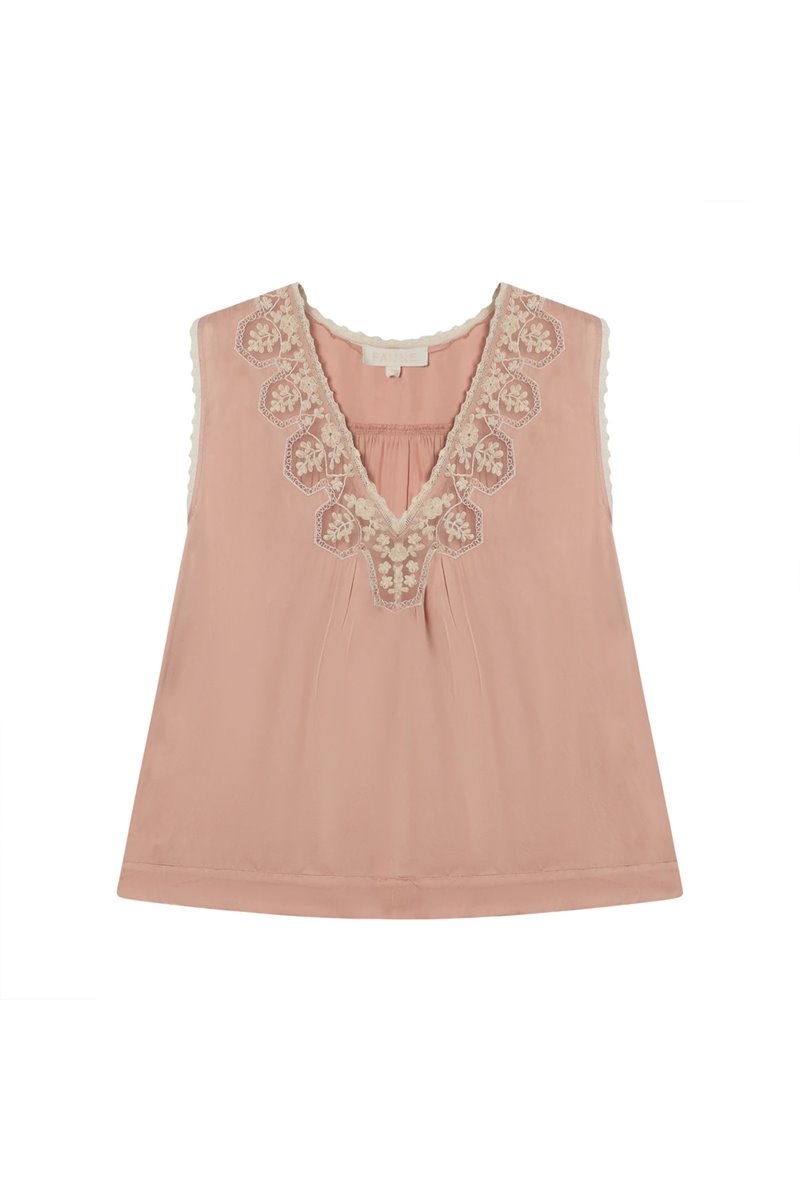 Faune gracie cami vintage rose side
