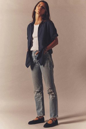 Xirena  channing shirt navy side