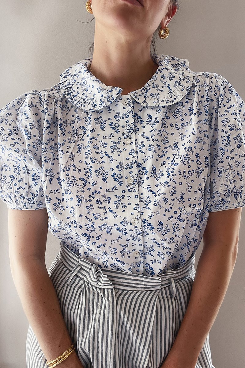 Kj's Laundry sylvie blouse - blue floral