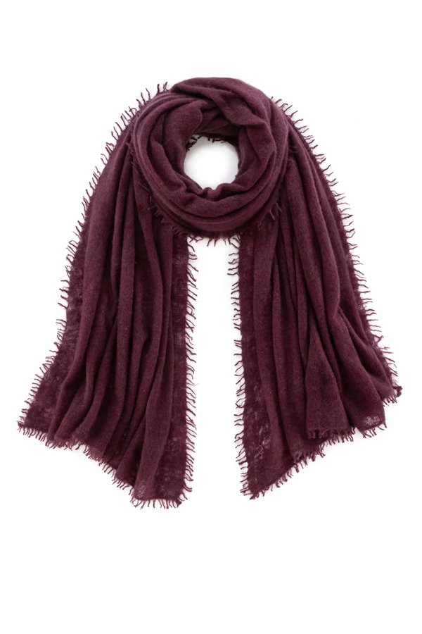 Mouleta  Double Felted Cashmere Scarf Fig