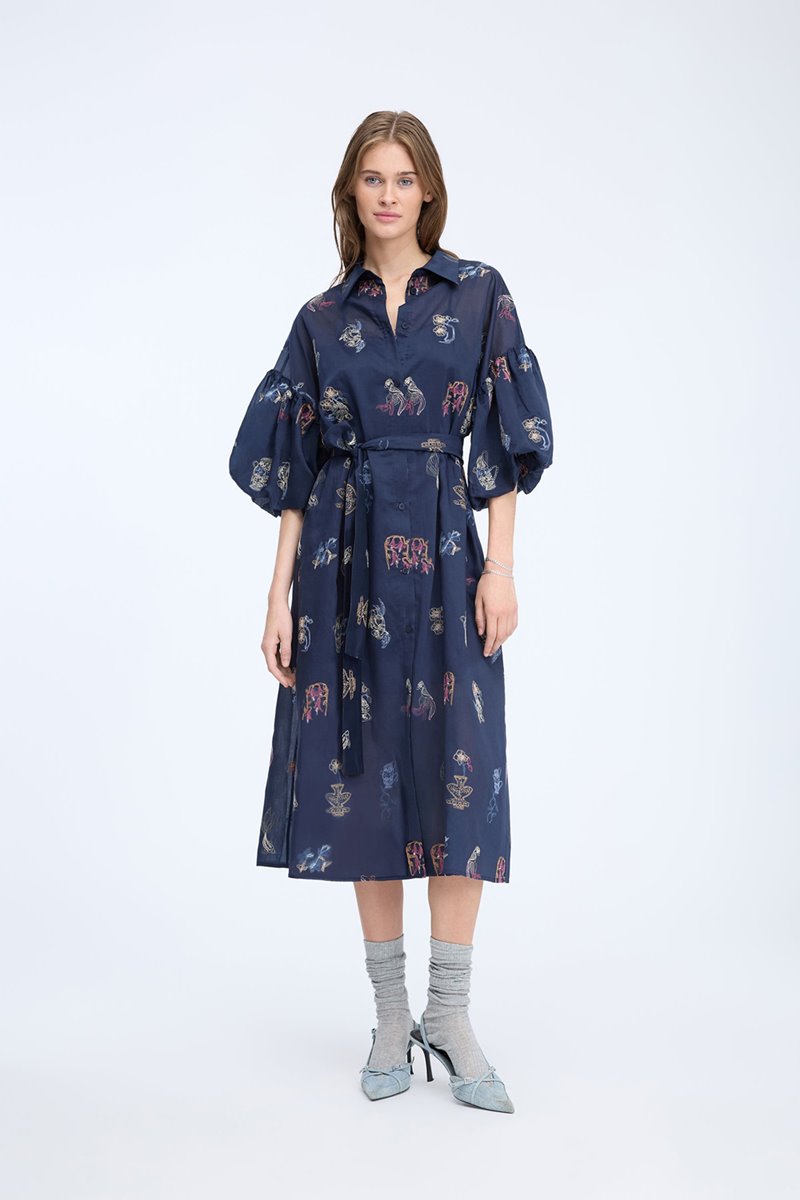 Munthe  nalmetto dress navy