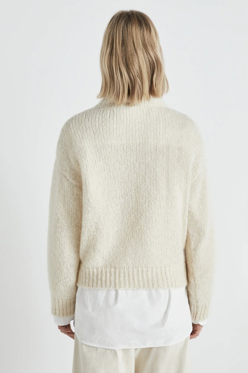 Masscob claude knit talc back