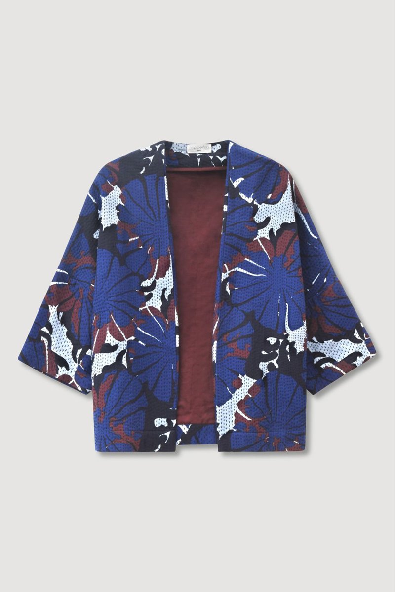 Mapoesie ada pavot jacket blue detail