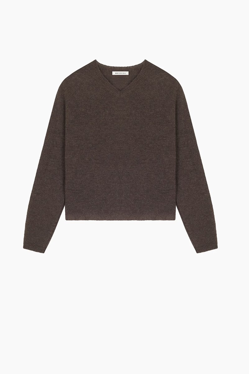 Masscob dune knit moka detail