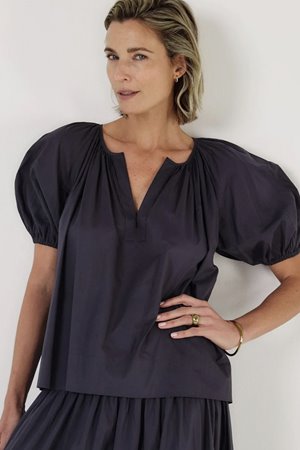 Mondo Corsini esmeralda blouse midnight