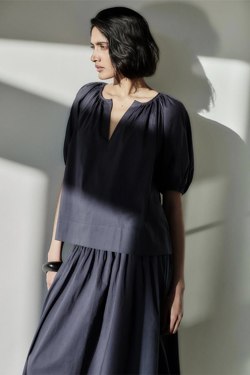Mondo Corsini esmeralda blouse midnight back