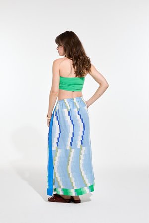 Mapoesie juilette aurore skirt sky blue back