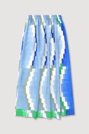 Mapoesie juilette aurore skirt sky blue side