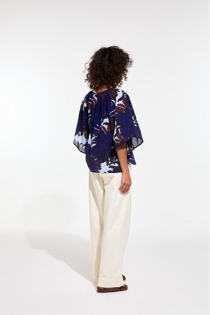 Mapoesie lila pavot top blue back