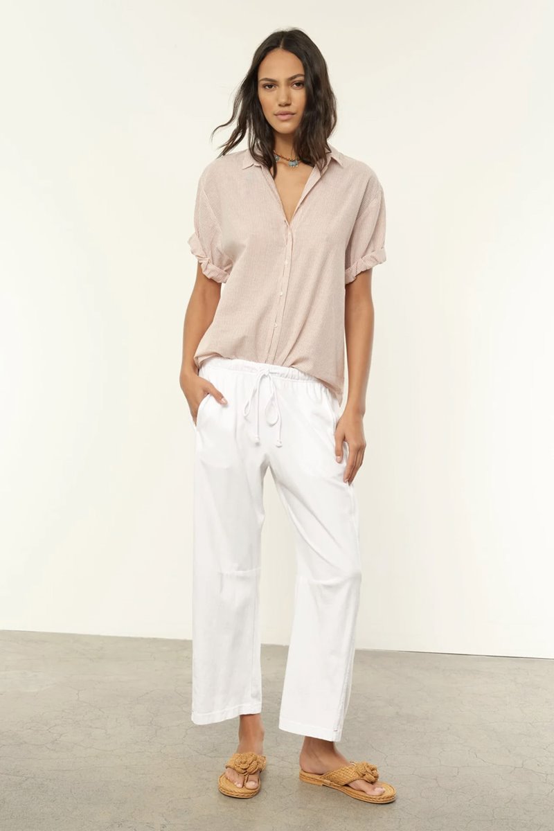 Xirena  channing shirt burnt sienna stripe back
