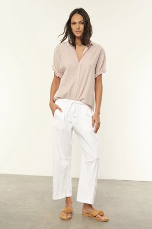 Xirena  channing shirt burnt sienna stripe back