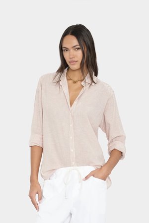 Xirena  beau shirt burnt sienna stripe 