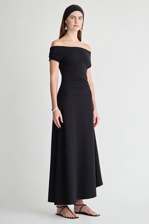 Apiece Apart marles off the shoulder dress back