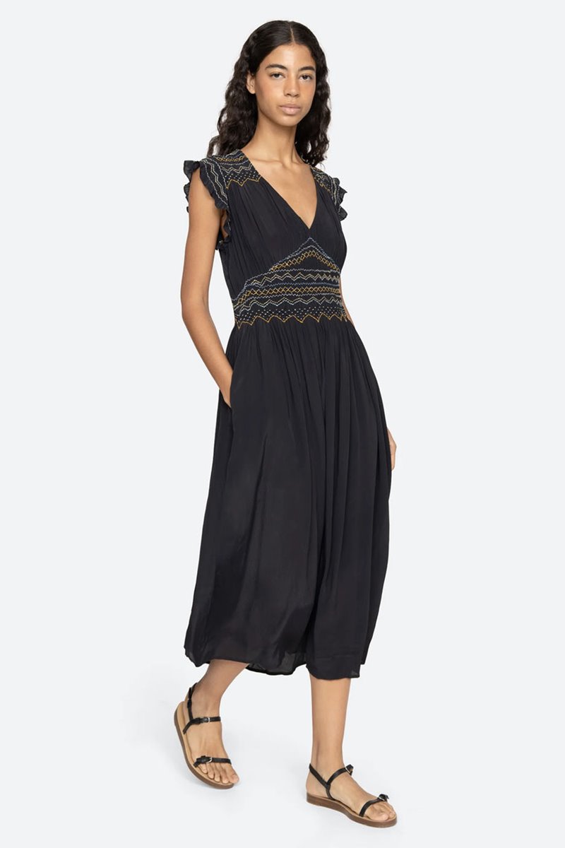 Sea NY anthonia dress deep navy
