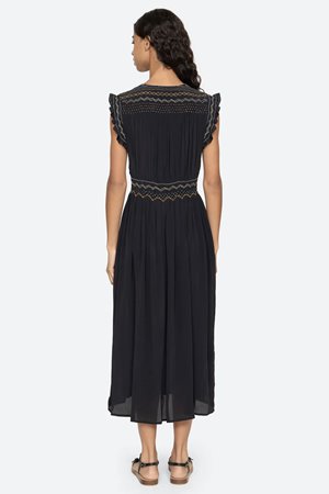 Sea NY anthonia dress deep navy side