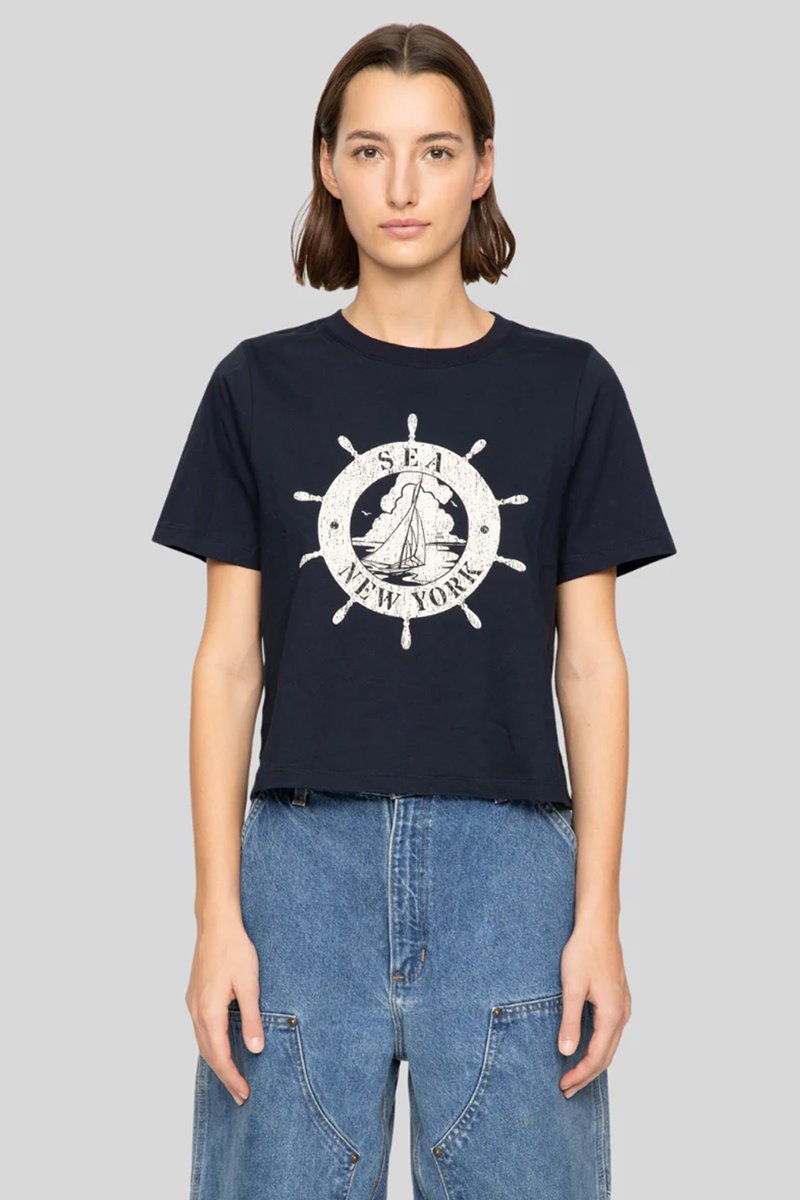 Sea NY polina tee shirt navy
