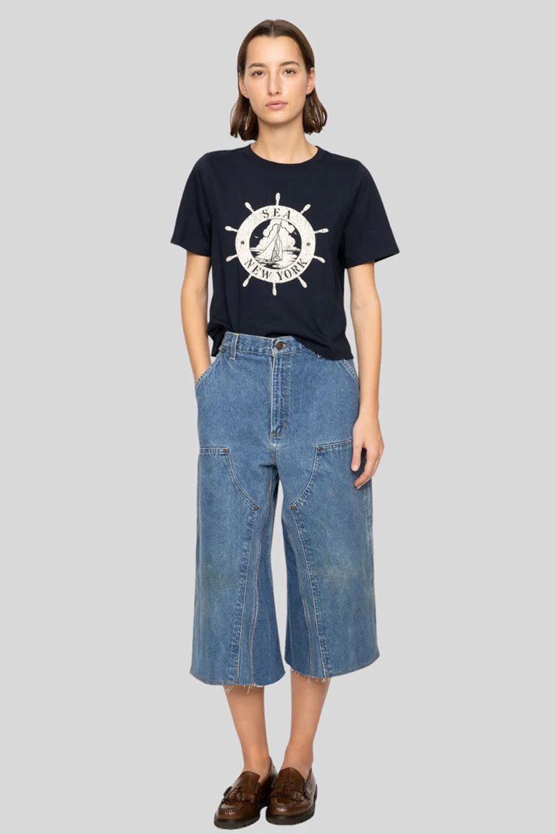 Sea NY polina tee shirt navy back