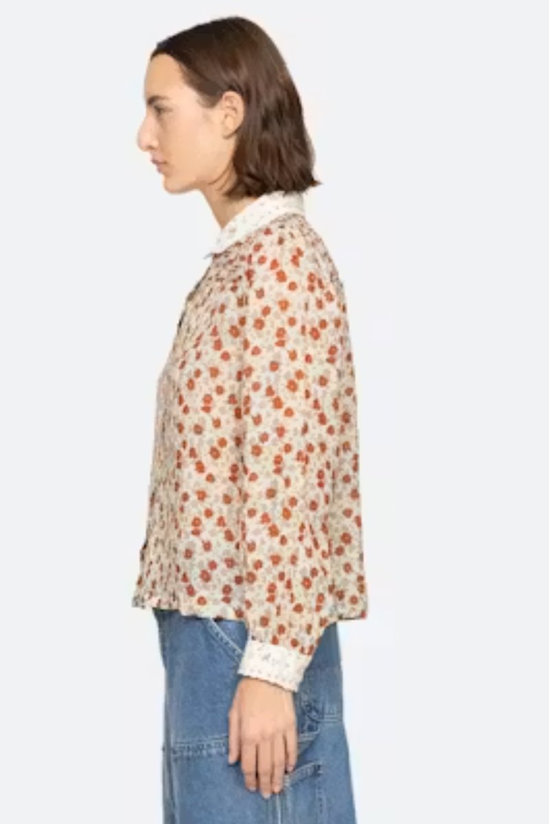 Sea NY viera print blouse back
