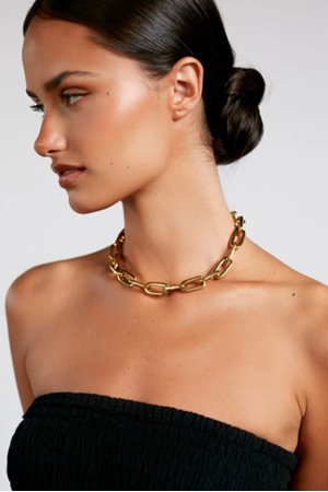 Anni Lu golden link necklace