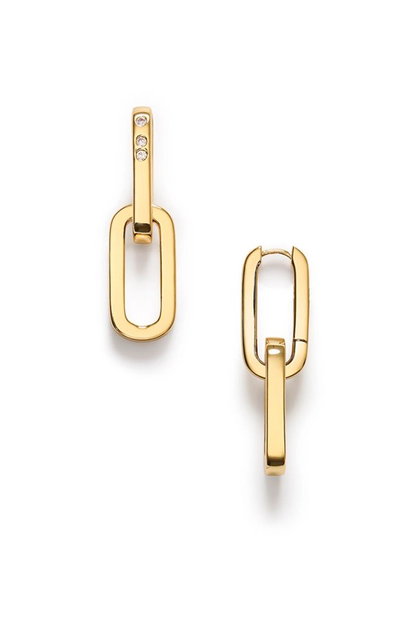 Anni Lu Golden Link Earrings