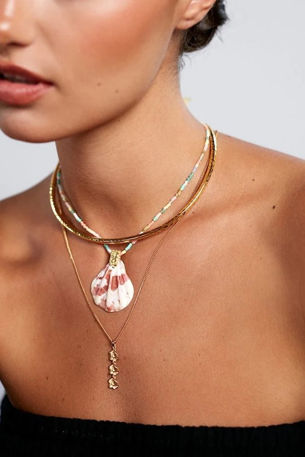 Anni Lu triple sun necklace