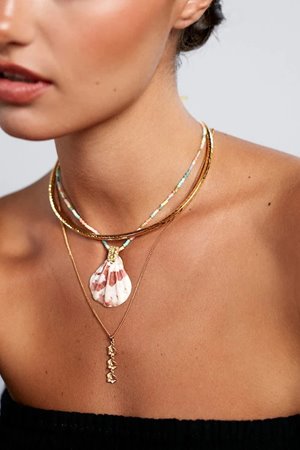 Anni Lu triple sun necklace back