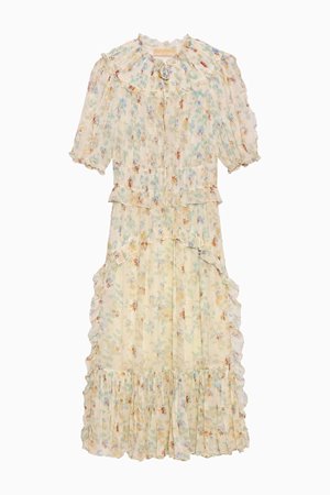 Ulla Johnson wren silk dress moon petal side