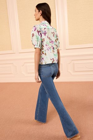 Ulla Johnson camellia silk top oasis side