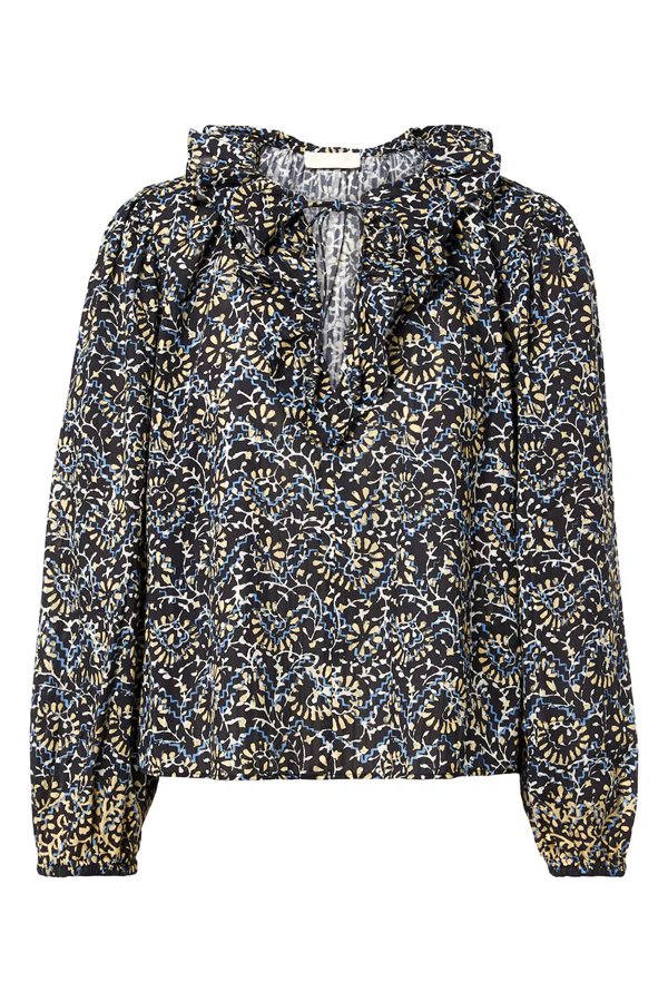 Ulla Johnson Siena Cotton Top Midnight  Bloom