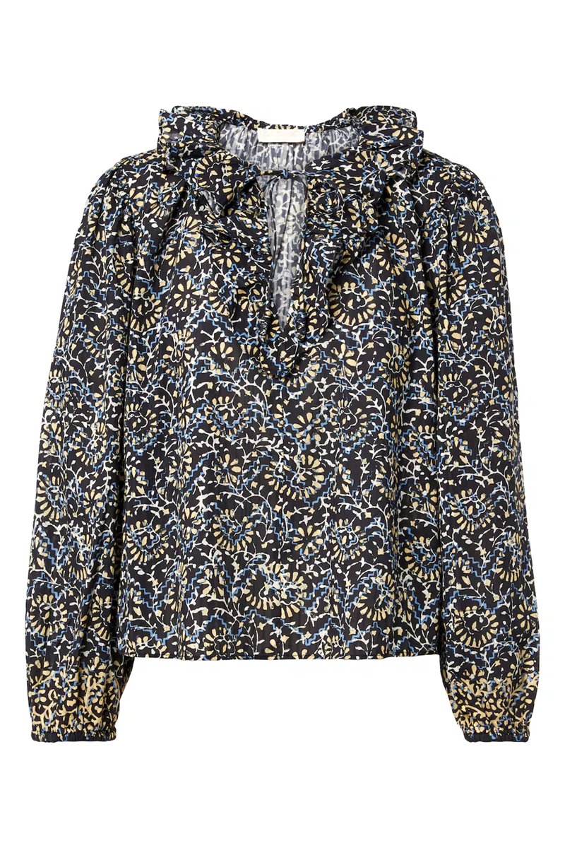 Ulla Johnson siena cotton top midnight  bloom