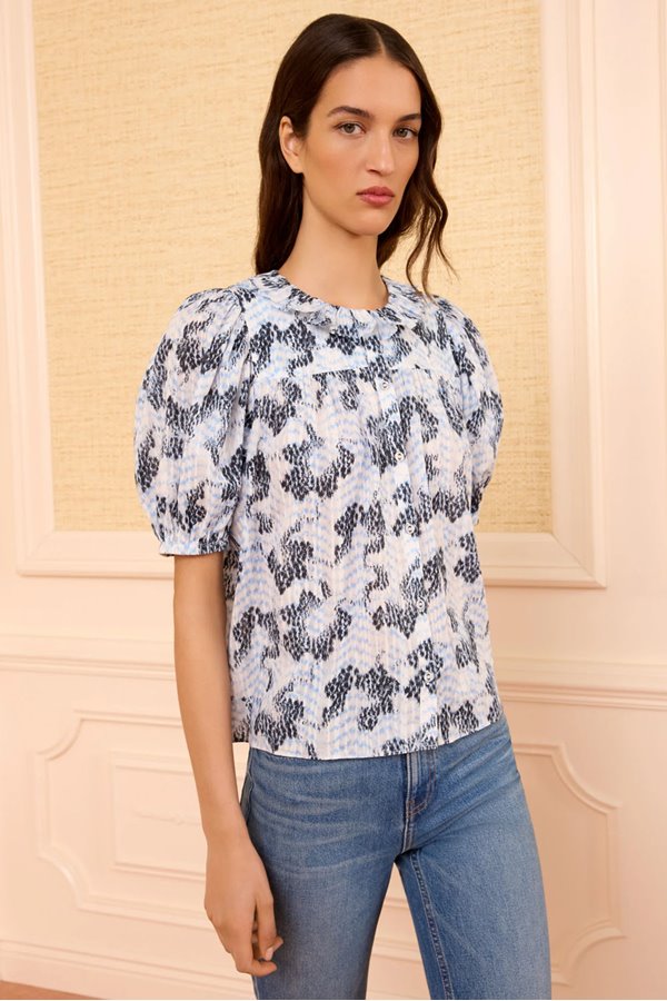 Ulla Johnson Amaria Blouse Ciel