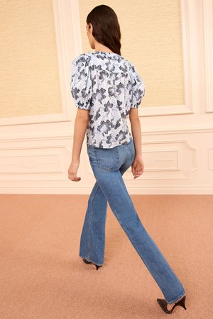 Ulla Johnson amaria blouse ciel detail