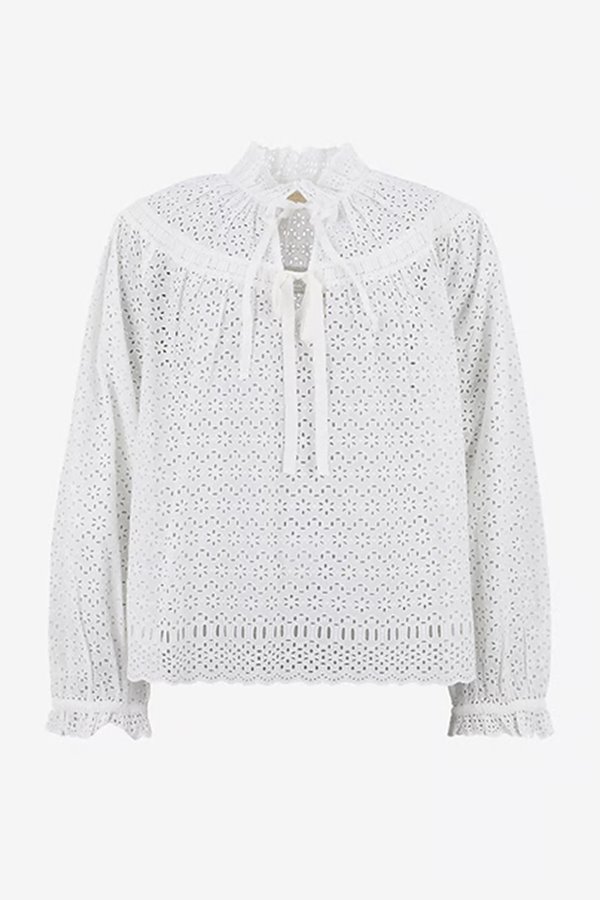 Ulla Johnson Avelie Cotton Blouse Pristine