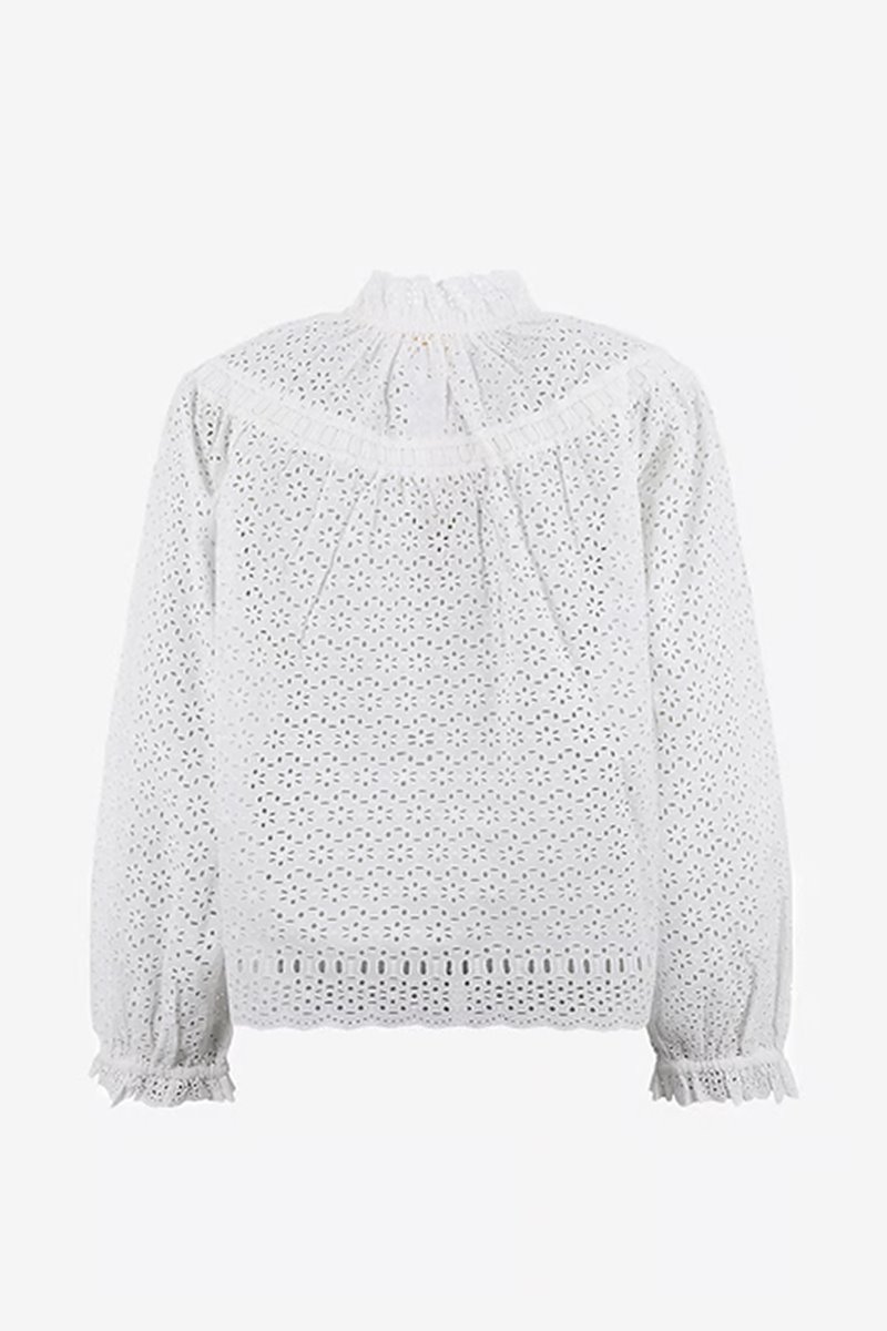 Ulla Johnson avelie cotton blouse pristine back