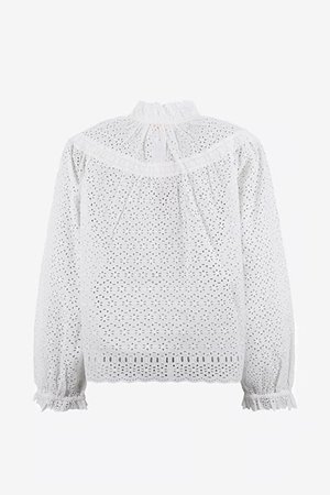 Ulla Johnson avelie cotton blouse pristine back