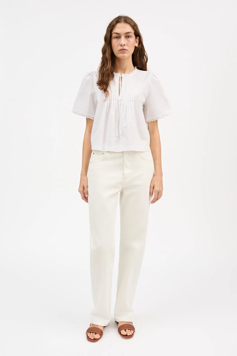 Skall Studio freesia blouse optic white back