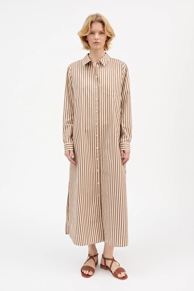 Skall Studio leigh shirt dress stripe back