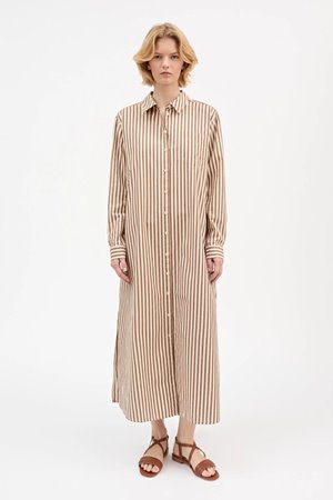 Skall Studio leigh shirt dress stripe back