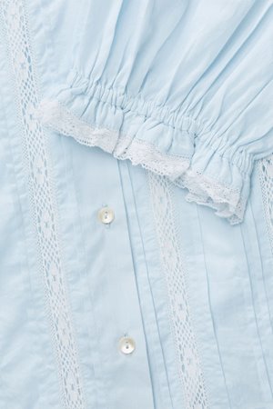 Skall Studio magnolia blouse light blue side